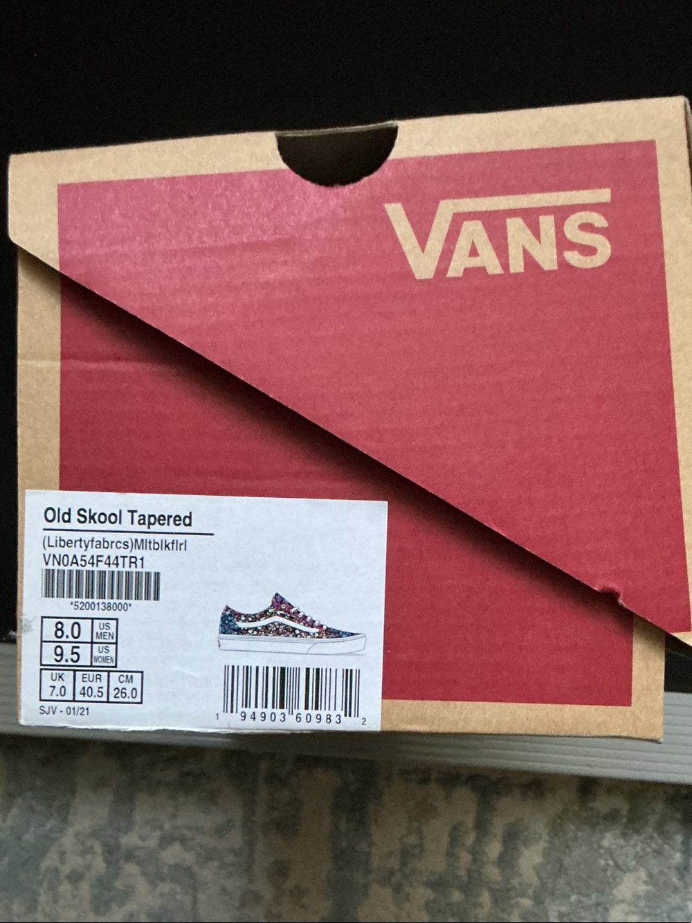Vans Floral High-Top Sneakers - Black, Pink, Blue, Teal - Picture 4 of 4